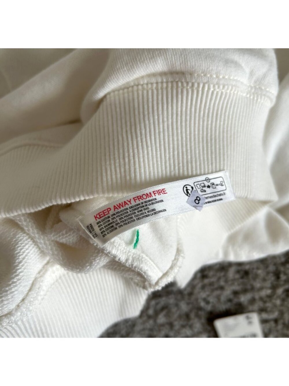 FP Movement Women's Sz Small White Crewneck All Star Embroidered Logo Sweatshirt - Picture 9 of 16